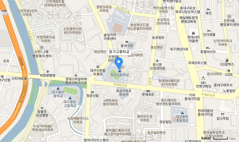 학교 찾아오시는 길 지도